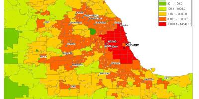 Демографическая карта Чикаго
