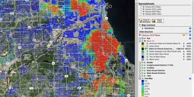 Чикаго горячих точек съемки карте