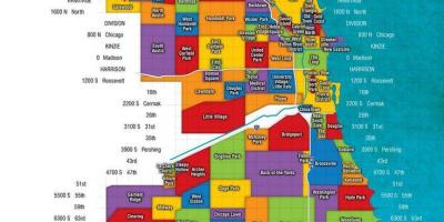 Карта Чикаго и пригородов