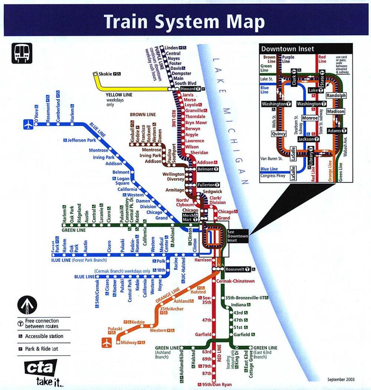 Метро чикаго схема