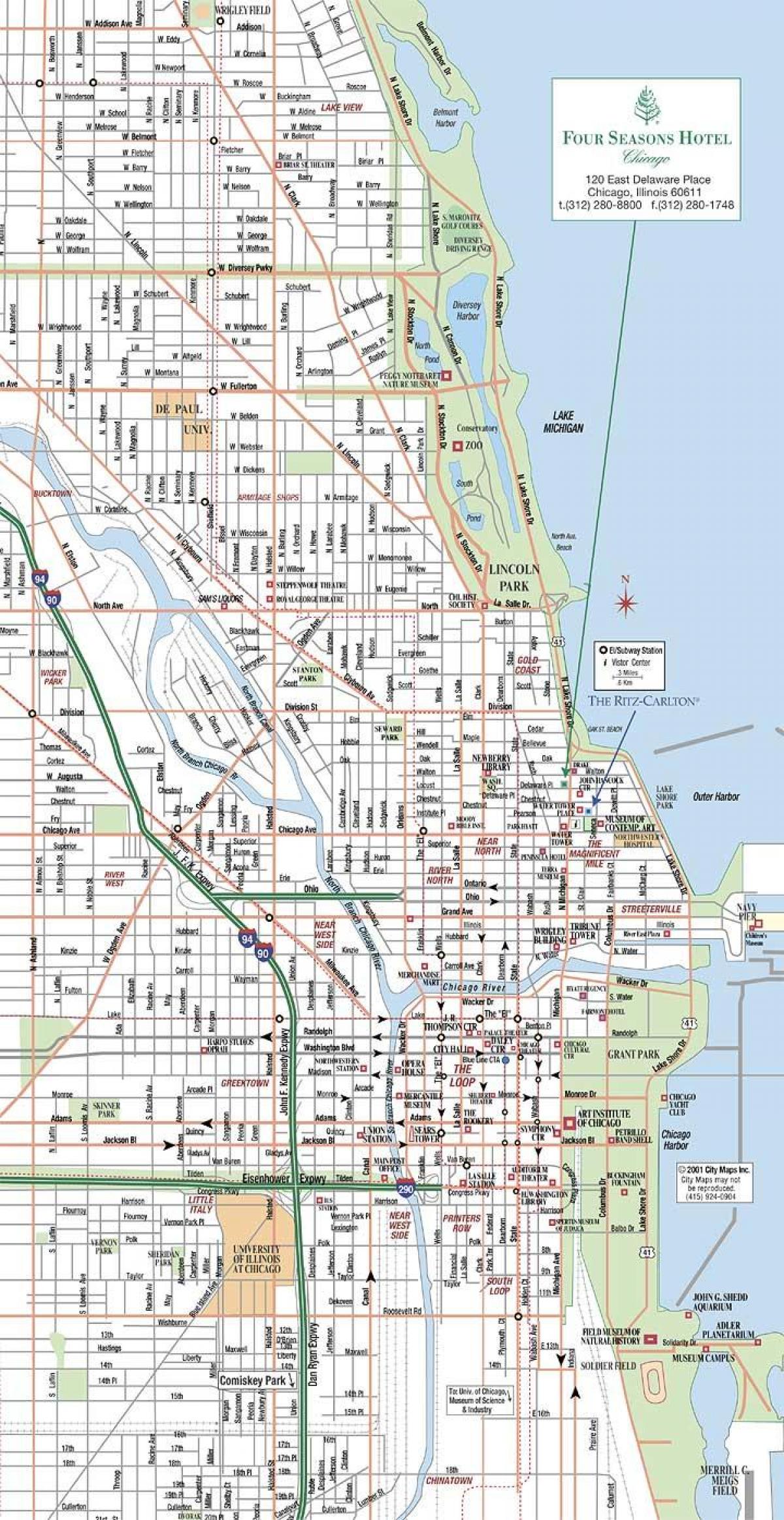 карта улиц Чикаго
