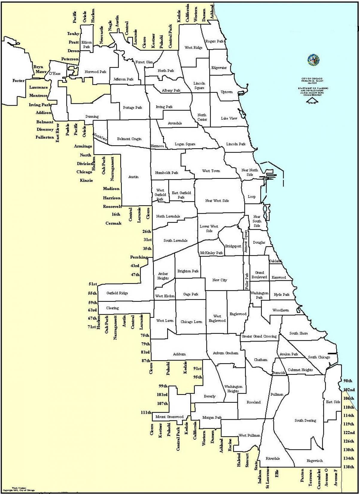 зонирование карте Чикаго