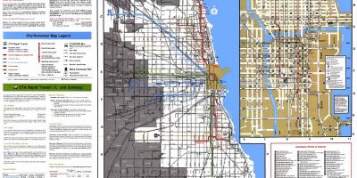 Автобусные маршруты Чикаго карте