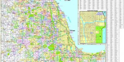 Карта автомобильных дорог Чикаго
