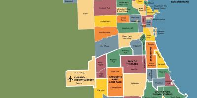 Карта окрестностей в Чикаго