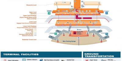 Карта Чикаго аэропорт ОГА